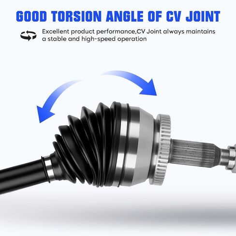 Front Left&Right CV Axle Shaft Assembly Fit for Hyundai Santa Fe V6 3.3L 2007 2008 2009, (w/ 5-Speed Automatic Trans Only), Replace for 66-3539 66-3540, 2 pcs CV Joint Shaft in Kuwait