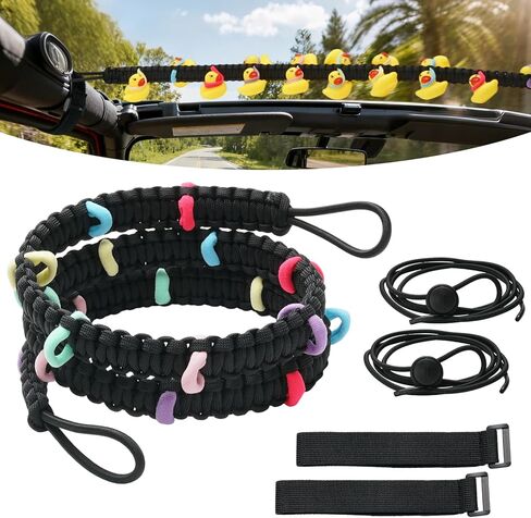 Duck Rope Holder for Jeep, Duck Stands for Jeep, Ideal for Jeep Enthusiasts, Securely Holds and Displays Rubber Ducks, Holds 36 Ducks, (Rubber Ducks Not Included) in Saudi Arabia