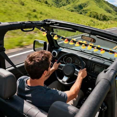 Duck Rope Holder for Jeep, Duck Stands for Jeep, Ideal for Jeep Enthusiasts, Securely Holds and Displays Rubber Ducks, Holds 36 Ducks, (Rubber Ducks Not Included) in Saudi Arabia