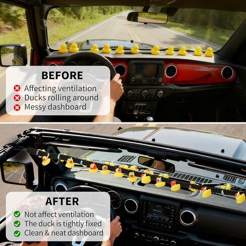Duck Rope Holder for Jeep, Duck Stands for Jeep, Ideal for Jeep Enthusiasts, Securely Holds and Displays Rubber Ducks, Holds 36 Ducks, (Rubber Ducks Not Included) in Saudi Arabia