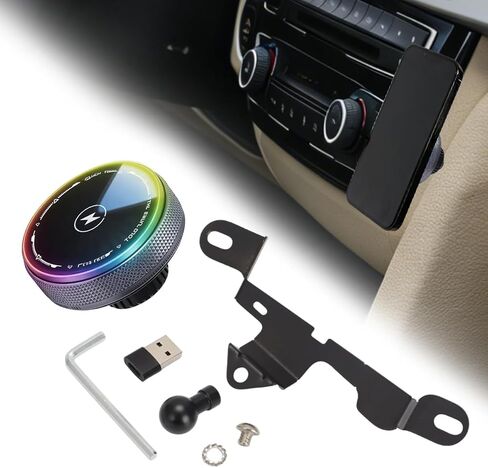 تمت ترقيته بشحن لاسلكي بقدرة 15 وات، حامل هاتف مغناطيسي قوي لسيارات BMW 2 3 4 Series M3 M4 F22 F30 F32 F80 F82 - ملاءمة خاصة لمحرك اليد اليسرى، حامل هاتف سيارة معدني غير قابل للتلف، مشبك لوحة القيادة in Kuwait