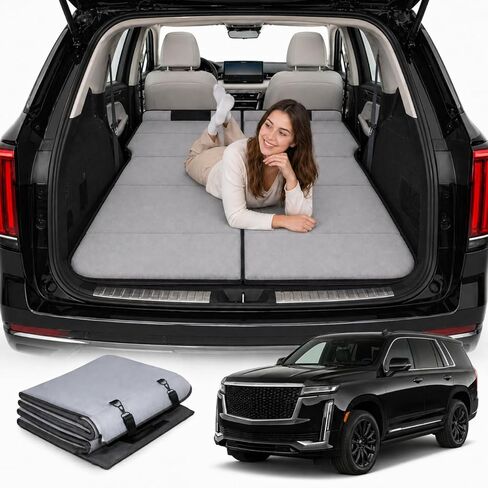 Non Inflatable Car Mattress for Cadillac Escalade, Car Camping Mattress, Upgraded Foldable Trunk Sleeping Pad with Storage Bag, Portable Design for Camping, Travel & Beach in Saudi Arabia