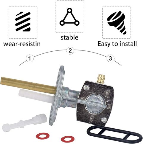 Fuel Petcock Gas Tank Switch Shutoff Valve Replacement for Yamaha PW80 TTR TT-R 90 125 225 230 250 YFS200 YFM250 YFM350 YFM400 YFM600 YFZ350 YFZ450 Raptor 660 Grizzly Blaster Parts in Kuwait