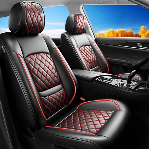 Fit RDX Car Seat Covers for Acura RDX 2010-2025 2026 - Premium Leather, Waterproof, All-Weather, Airbag Compatible, Anti-Slip, Breathable, Easy Install, Seat Protectors, Full Set, Black in Saudi Arabia