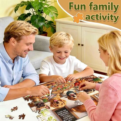 Puzzles for Kids Ages 6-8 and 8-10, 200 Piece Jigsaw Puzzle for Adults and Seniors – Funny Chef Doggy Puzzle, Cute Dog Puzzle, Educational Learning Toy for Boys and Girls, Family Game Gift in Saudi Arabia