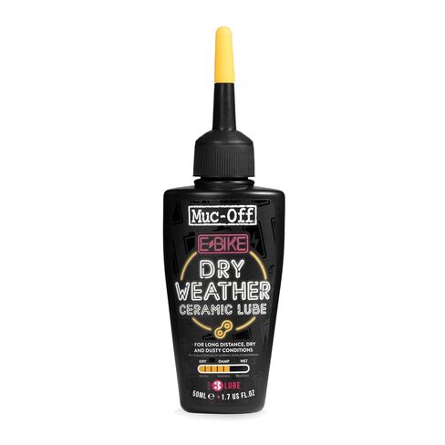 Muc-Off eBike Dry Chain Lube, 1.7 fl oz - Bike Lube, Bike Chain Oil, Chain Wax for Dry Weather Conditions - Bike Lubricant for Electric Bikes in Saudi Arabia