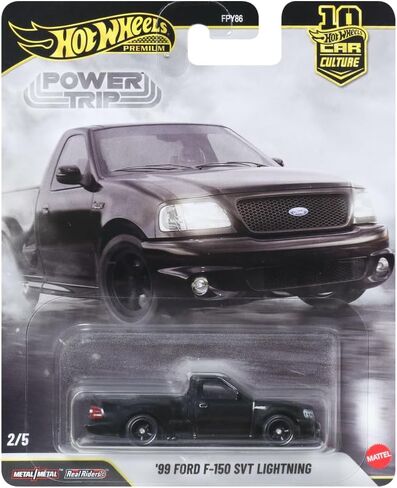 Hot Wheels Premium Car Culture Vehicle 99 Ford F150 SVT Lightning, Pick Up Sports Collection 1:64 Scale for Kids Ages 3 and Up in Kuwait
