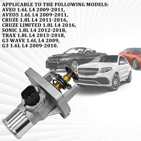 Car Thermostat Housing Assembly, Engine Coolant Aluminum Thermostat Housing Replacement 96984104 55564891 902-821, Automotive Engine Thermostats Housings for Chevy Cruze Sonic Trax Aveo Pontiac in Saudi Arabia