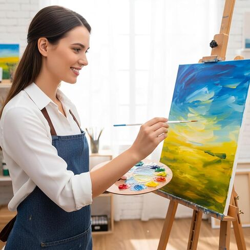 6 قطع من فرشاة طلاء الخطوط الملاحية المنتظمة، فرش الخطوط الملاحية المنتظمة للرسم، فرشاة طلاء مرنة للغاية، فرشاة رسم ذات طرف رفيع طويل للغاية للنموذج، الأصابع، الألوان المائية، الأكريليك، الرسم المصغر in Kuwait