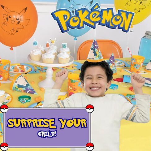 Unique Pokémon Party Supplies | Party Hats 24 Pack | Officially Licensed | Party Hats | Birthday Party Favors For Kids, Boys, Girls, Classroom Celebrations, Photo Booth Props in Kuwait