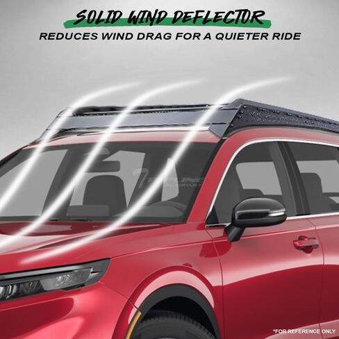 7422437471445 حامل سقف 71 × 47 بوصة متوافق مع 2019-2025 Toyota RAV4 أسود منخفض المستوى مزود بمسمار على سقف البضائع حامل الأمتعة مع هدية الرياح in Kuwait