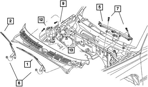 Mopar 55154897AD ARM WIPER WIPER in Kuwait