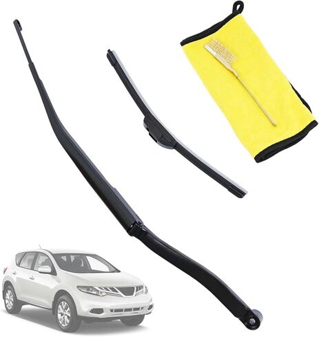 Front Right Windshield Wiper Arm & 16" Blade 288861AA0A 288861AA0B Compatible with Nissan Murano 2009 2010 2011 2012 2013 2014, Passenger Side Replacement Kit in Kuwait