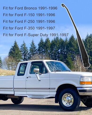 Windshield Wiper Arm Fit for Ford F-150 F-250 Bronco 1991-1996 F-350 Super Duty 1991-1997 Replace 42631 F1TZ17526AA F4TZ17526A 1 Pair in Kuwait
