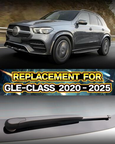 Rear Wiper Arm Blade Assembly, Replacement for Mercedes-Benz GLE-Class 2020–2025 (W167), GLE 350, 450, 580, AMG GLE 53, 63 | Back Windshield Wiper Blade Arm, Nut, Cap Cover Accessories Set in Saudi Arabia