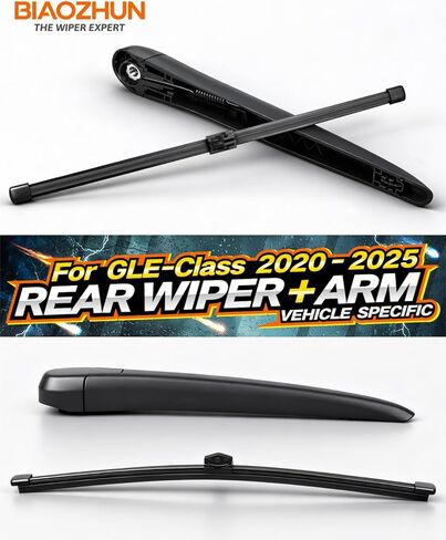 Rear Wiper Arm Blade Assembly, Replacement for Mercedes-Benz GLE-Class 2020–2025 (W167), GLE 350, 450, 580, AMG GLE 53, 63 | Back Windshield Wiper Blade Arm, Nut, Cap Cover Accessories Set in Saudi Arabia