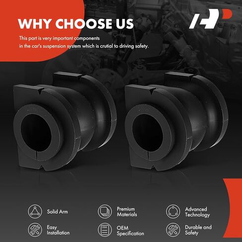 A-Premium 2 x Front To Frame Sway Bar Bushing Kit, Compatible with Dodge Avenger 2008-2010 & Chrysler Sebring 2007-2010 in Kuwait