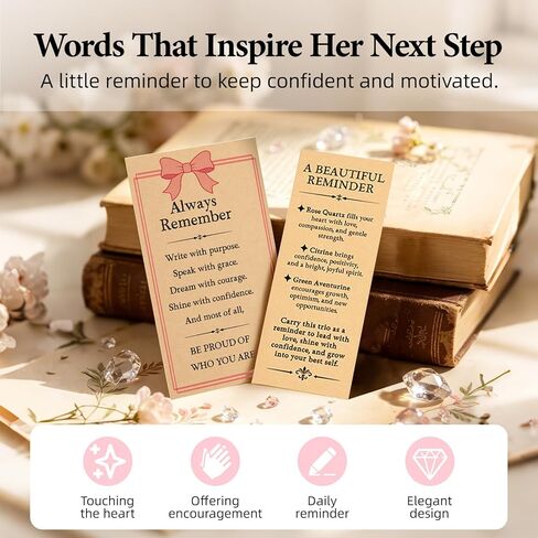 Inspirational Next Chapter Gift for Women with Crystal Pen and Message Card, Graduation Gift for Her, New Job Coworker Leaving Farewell Gift, Encouragement Gift for Friend Sister Daughter in Saudi Arabia