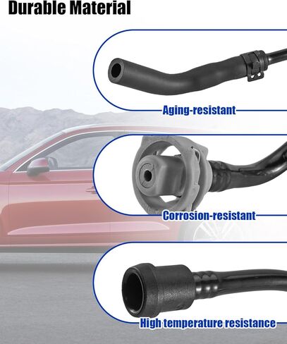 80A121081AS 80A121081DH خرطوم خزان سائل تبريد المحرك يناسب Audi Q5 2.0L 2018-2024، استبدال خرطوم خزان تجاوز مبرد المحرك in Kuwait