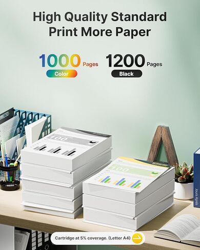 910XL Ink Cartridges for HP Printers (4 Pack) Replacement for HP 910XL Ink Cartridges Combo Pack Use for OfficeJet 8010 8020 8015e Series, Pro 8020 8025e 8030 Series Printer, Black Cyan Magenta Yellow in Saudi Arabia