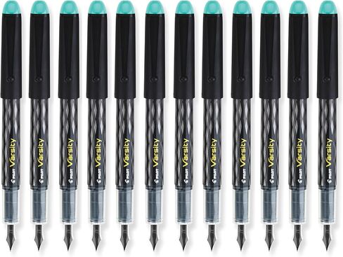 Pilot Varsity Disposable Fountain Pens, Green Ink, Dozen Box in Kuwait