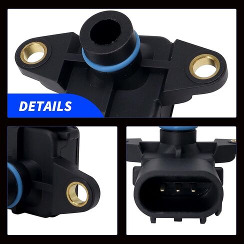 HiSport 56041018AB MAP Manifold Absolute Pressure Sensor - Compatible with Chrysler Grand Voyager Dodge Caravan Dakota Jeep Grand Cherokee Liberty Replaces 68002763AA 216519 in Kuwait