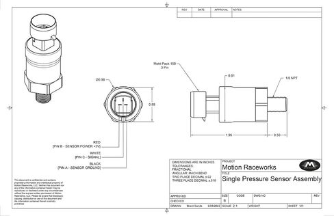 RIFE 3 Bar MAP Sensor 1/8" NPT in Kuwait