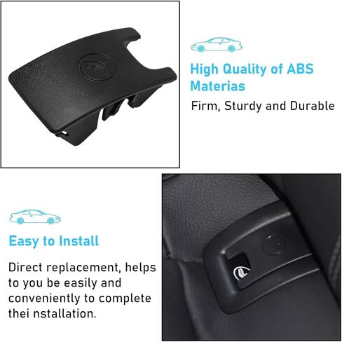 TTCR-II متوافق مع غطاء مرساة مقعد الأطفال Audi A4 2009-2016 8T0887187، بديل غطاء مقعد الطفل في الصف الخلفي ISOFIX لسيارة Audi A5 2008-2016 وA6 2012-2018 (أسود، غطاء قطعة واحدة فقط) in Kuwait