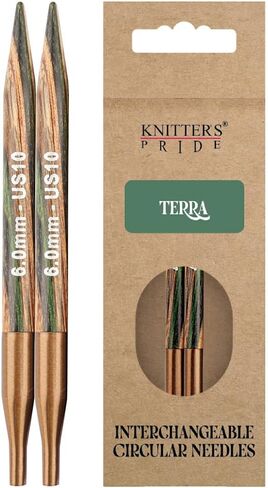 إبر Knitter's Pride Terra الخاصة القابلة للتبديل مقاس 4 بوصات (10 سم) - مقاس الولايات المتحدة 6 (4 مم) in Kuwait