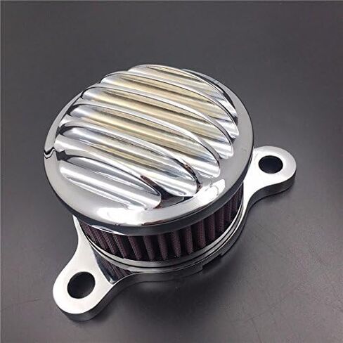 Chrome Air Cleaner Intake Filter System Kit Groove Engraved for Harley Sportster XL883 XL1200 1988-2022 in Saudi Arabia
