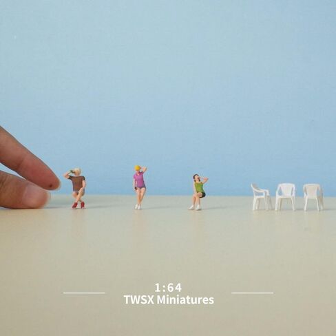 Drinking with Friends 6pcs, 1:64 Scale, Reunion,Miniature People, Miniature Models, Suitable for DIY Landscapes, Creative Scenes, Matching and Macro Photography in Saudi Arabia