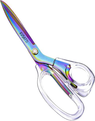Scissors All Purpose Heavy Duty - 9" Titanium Coated Stainless Steel Blades for Office Desk, Craft Art, School Classroom & Teacher Supplies, Right Hand Only (Colorful) in Kuwait
