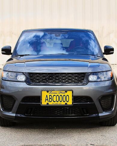 ZXFOOG American Flag License Plate Frames- Black Stainless Steel Patriotic USA Flag Car Tag Holder with Screws, Bonus Metal Stickers, Keychain, Cup Coaster & Valve Stem Caps in Saudi Arabia