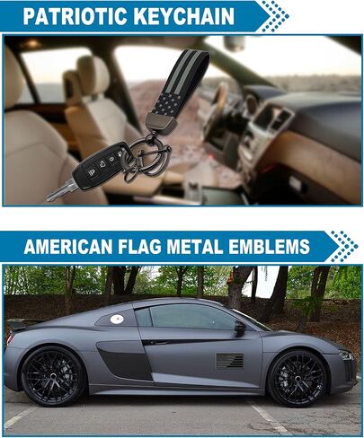 ZXFOOG American Flag License Plate Frames- Black Stainless Steel Patriotic USA Flag Car Tag Holder with Screws, Bonus Metal Stickers, Keychain, Cup Coaster & Valve Stem Caps in Saudi Arabia