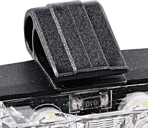 2-LED Emergency Warning Grille Flash Strobe Lights Bar with Clips + Control Box Kit (Amber White, 8 pcs) in Saudi Arabia
