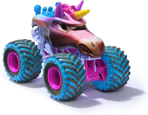 Monster Jam Mud Blasters, Sparkle Smash Color Change Monster Jam Truck, 1:64 Die Cast Vehicle, Kids Toys for Boys and Girls 3+ in Kuwait