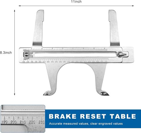 Car Brake Resetting Gauge, 6.5"-14.25" Professional Measuring Tool for Adjusting Brake Shoes and Installing Drum, Fast and Accurate Measurement for Hand Brakes Disc Rotors Parking in Saudi Arabia