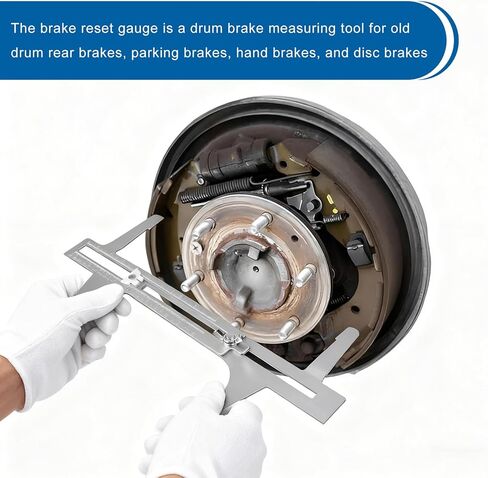 Car Brake Resetting Gauge, 6.5"-14.25" Professional Measuring Tool for Adjusting Brake Shoes and Installing Drum, Fast and Accurate Measurement for Hand Brakes Disc Rotors Parking in Saudi Arabia