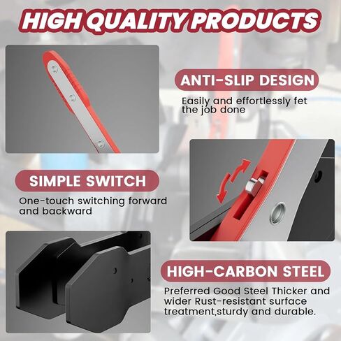 Brake Tools, Brake Caliper Compression Tool, Brake Caliper Tool, Caliper Piston Compressor Tool with 4 Heavy-Duty Caliper Hooks, Car Disc Brake Repair (Large Size red) in Kuwait