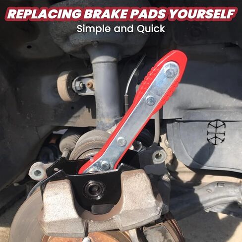 Brake Tools, Brake Caliper Compression Tool, Brake Caliper Tool, Caliper Piston Compressor Tool with 4 Heavy-Duty Caliper Hooks, Car Disc Brake Repair (Large Size red) in Kuwait