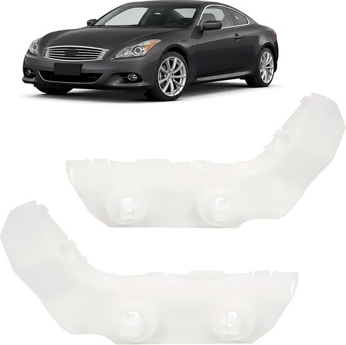 زوج من دعامات المصد الأمامي من HECASA متوافقة مع 2008-2013 INFINITI G37/2014-2015 INFINITI Q60 (كوبيه قابلة للتحويل ببابين) 62222JL00A، 62223JL00A قطعتان من البلاستيك الأيسر والأيمن (POM) in Kuwait
