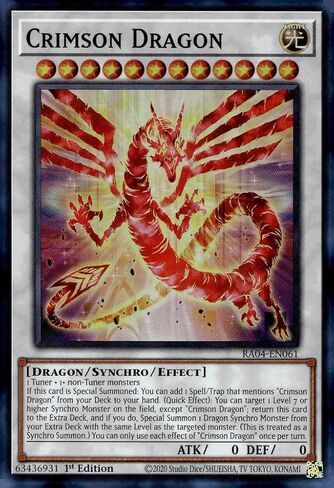 Crimson Dragon (Card) - RA04-EN061 - Super Rare - 1st Edition in Kuwait