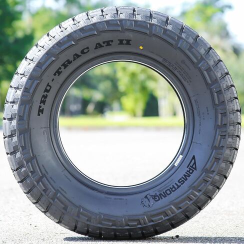 إطار نصف قطري للطرق الوعرة من Armstrong Tru-Trac AT II Truck/SUV A/T-245/65R17 245/65/17 245/65-17 111T نطاق تحميل XL 4 طبقات BSW جدار جانبي أسود in Kuwait