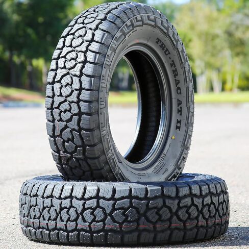 إطار نصف قطري للطرق الوعرة من Armstrong Tru-Trac AT II Truck/SUV A/T-245/65R17 245/65/17 245/65-17 111T نطاق تحميل XL 4 طبقات BSW جدار جانبي أسود in Kuwait
