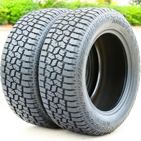 Arisun Aresta A/T ZG06 Truck/SUV All-Terrain Off-Road Radial Tire-255/65R17 255/65/17 255/65-17 110T Load Range SL 4-Ply BSW Black Side Wall UTQG 500AA in Kuwait