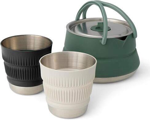 Sea to Summit Detour Stainless Steel Kettle Cook Set (1.6 Liter Kettle, 2 Mugs) in Saudi Arabia