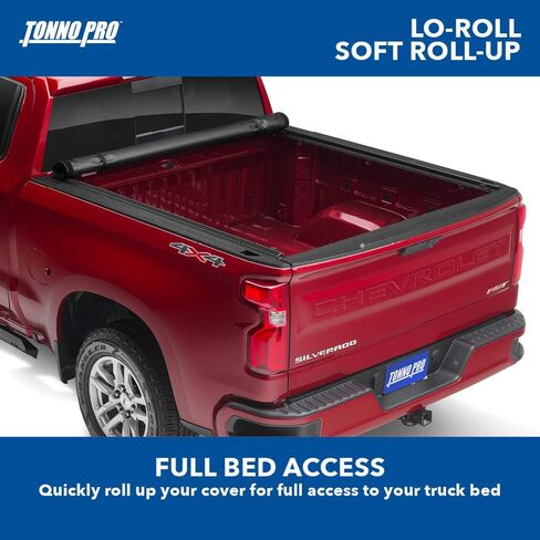 Tonno Pro Lo Roll, Soft Roll-up Truck Bed Tonneau Cover | LR-3045 | Fits 2015 - 2020 Ford F-150 5' 7" Bed (67") in Saudi Arabia