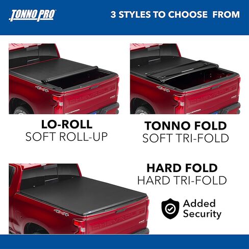 Tonno Pro Lo Roll, Soft Roll-up Truck Bed Tonneau Cover | LR-3045 | Fits 2015 - 2020 Ford F-150 5' 7" Bed (67") in Saudi Arabia
