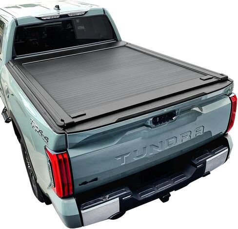 غطاء سرير الشاحنة القابل للسحب Syneticusa MR لسيارة Toyota Tundra 2007-2021 | سرير 6'6 بوصة (78.7 بوصة) | غطاء تونيو صلب قابل للسحب من الألومنيوم | يمكن تركيبه بواسطة شخص واحد، وسهل التركيب | مقاوم للماء، منخفض المظهر in Kuwait