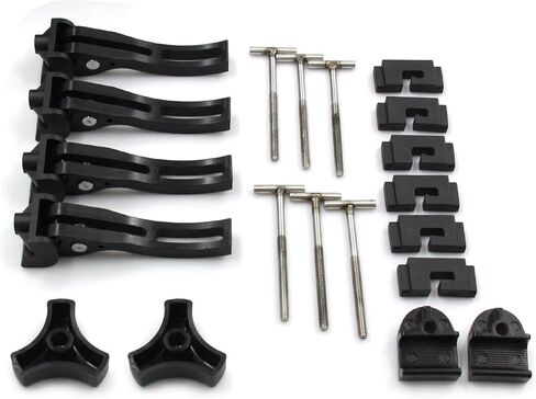 Replacement Hardware Kit for Hard Tri-Fold & Quad-Fold Truck Bed Covers - Latches, T-Bolts, Nuts & Knobs Included in Saudi Arabia